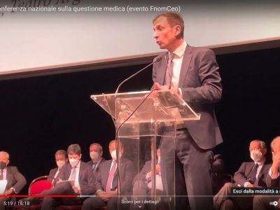 Medici: Fedriga a conferenza FNOMCEO 21.04.2022